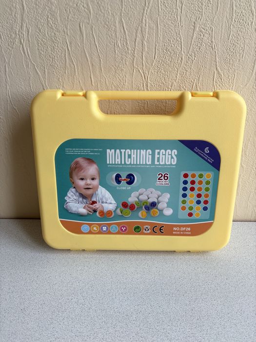 Набір Монтессорі для сортування Лоток з яйцями Букви (26 шт)