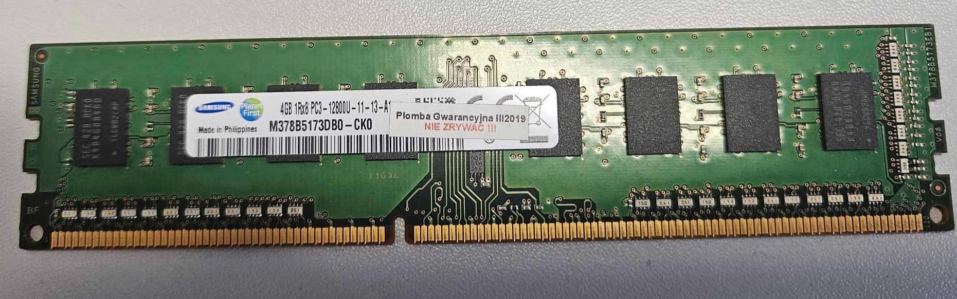 4 GB RAM Samsung PC3 DDR3 12800U 12800Hz