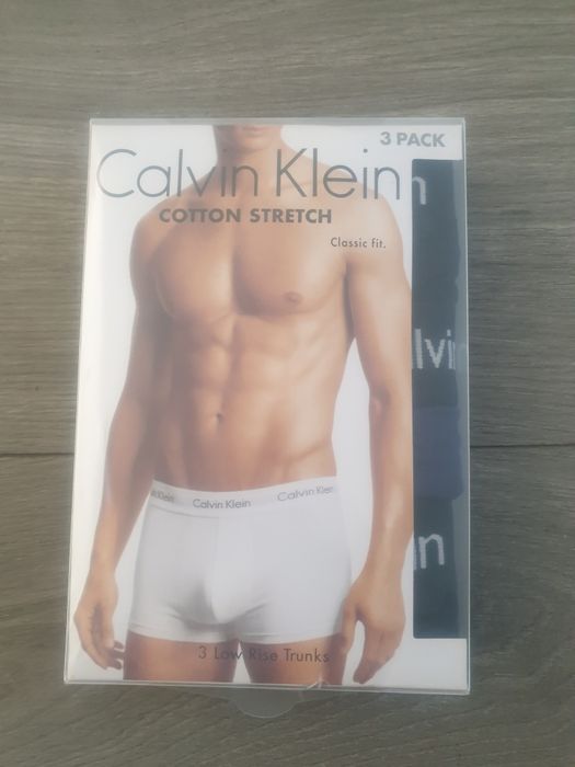 Bokserki L Calvin Klein 3 pary męskie majtki slipy