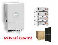Zestaw Fotowoltaiczny DEYE 12KW+10KWp+10,24KWh wraz z montażem