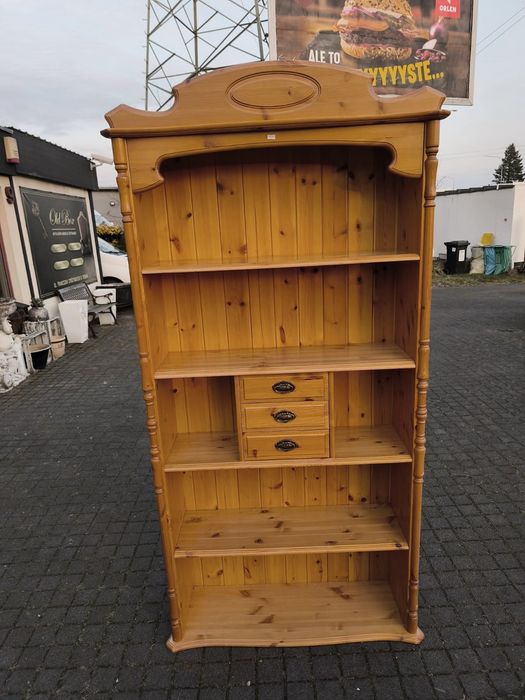 Regał drewniany, sosnowy biblioteczka