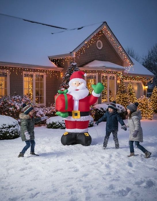 Dmuchany Mikołaj LED 240cm i 360cm