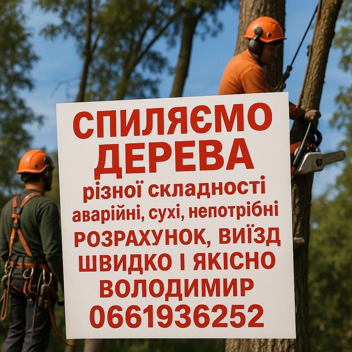 Спиляємо аварійні дерева