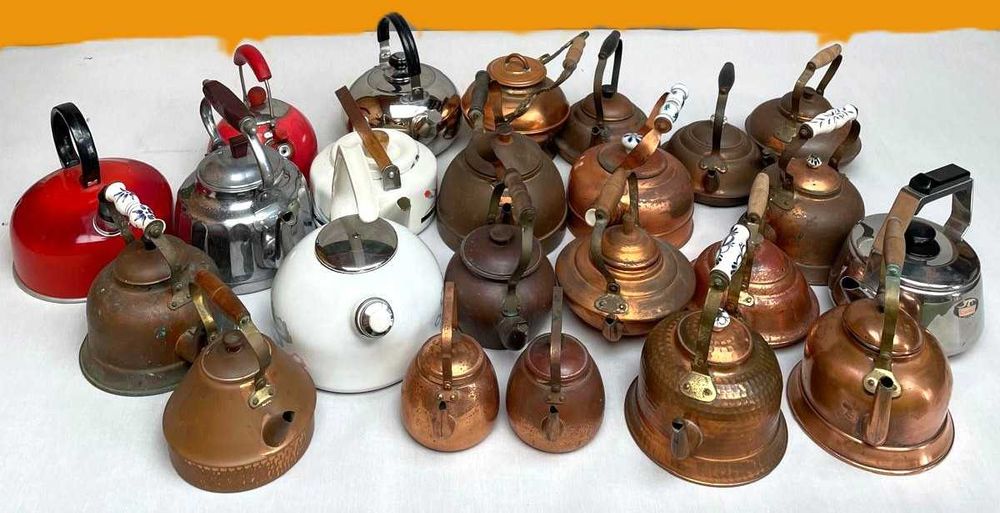 chaleiras antigas para coleção ou decoração