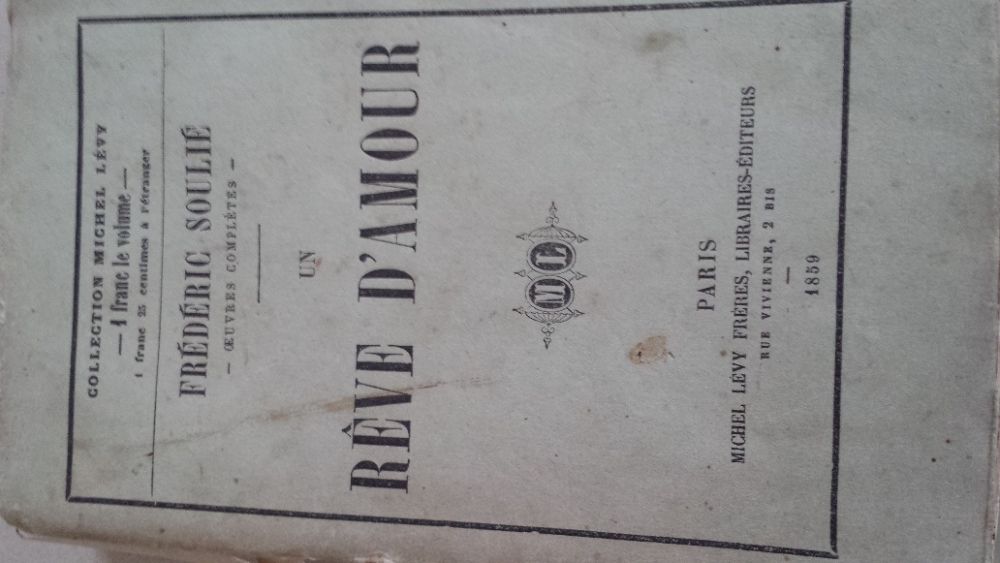 Rêve d'amour de Frédéric Soulier de 1859