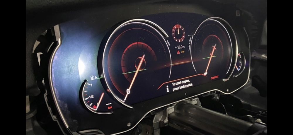 Bmw 6WB f15 f16 f30  G30/G01LED приборная панель. Спидометр. Установка