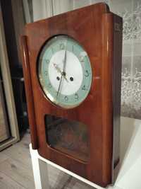 Stary drewniany zegar ścienny , działający orginalny klasyk