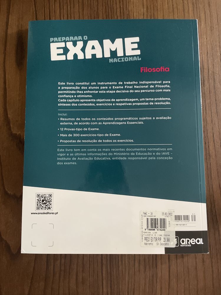 Livro de preparação para exame final de Filosofia