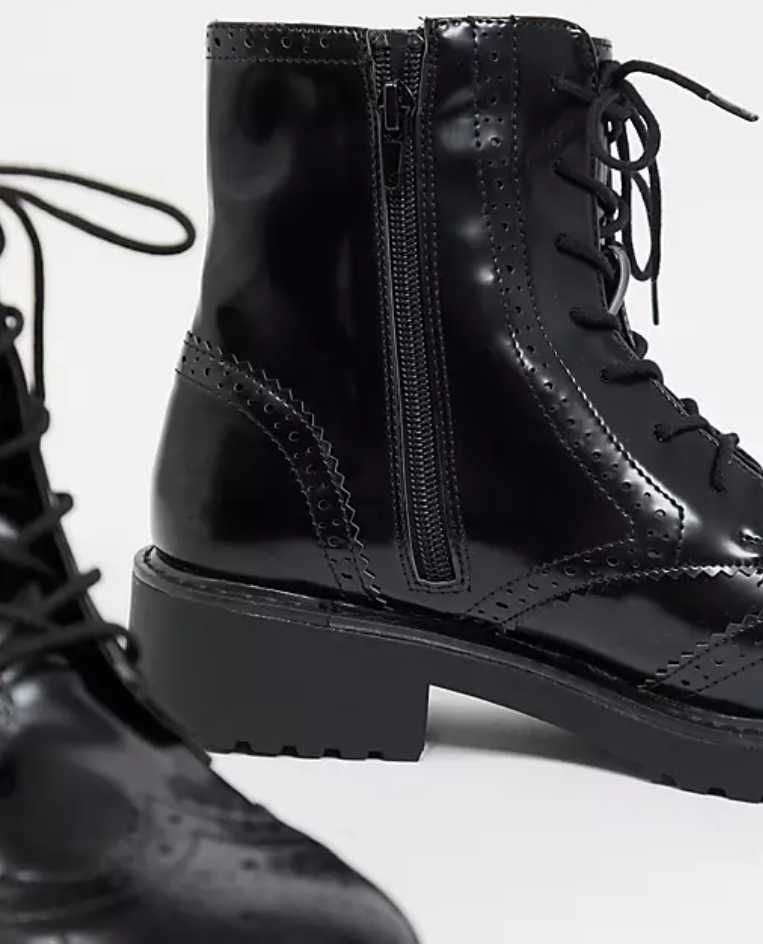 London Rebel brogues , броги чорні, нові, р35.5