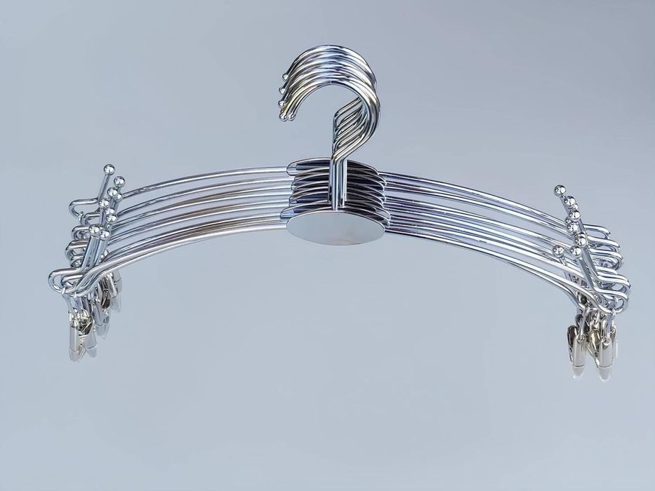 10шт. Металеві вішалки для нижньої білизни з прищіпками 28см