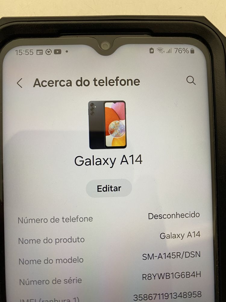 Galaxy A14 como novo