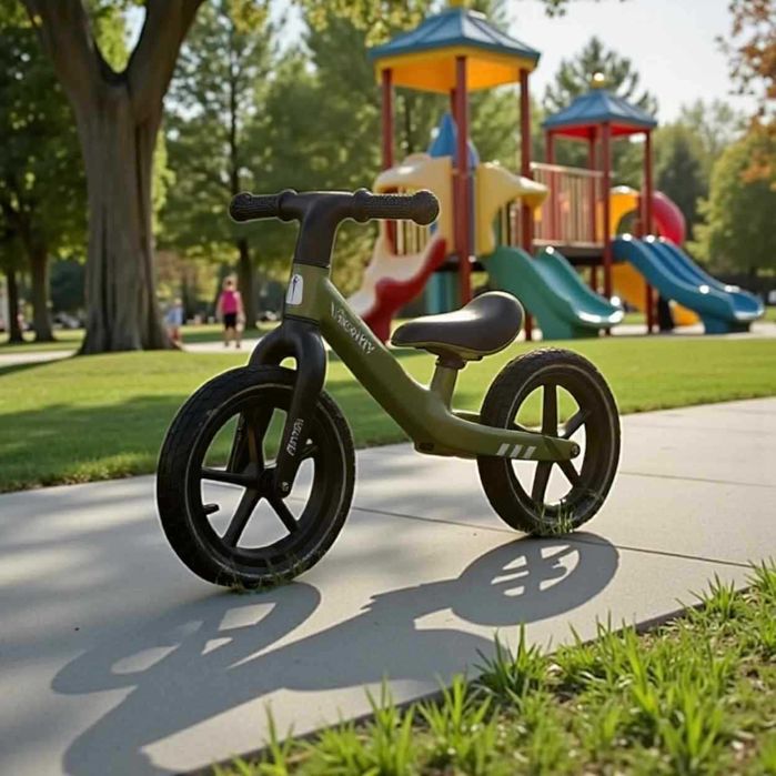 rowerek biegowy lekki/ pompowane koła/ prezent/ khaki