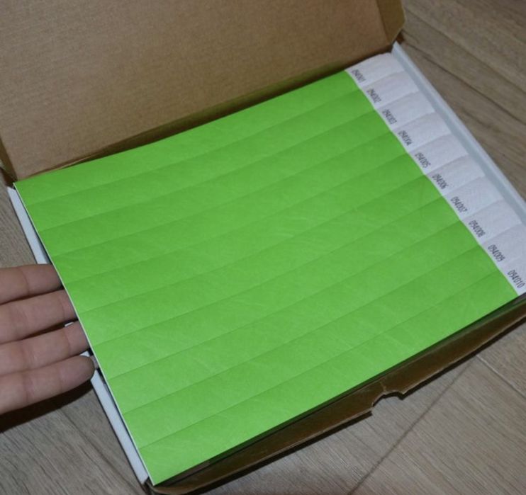 Zielone opaski na reke tyband 100 sztuk