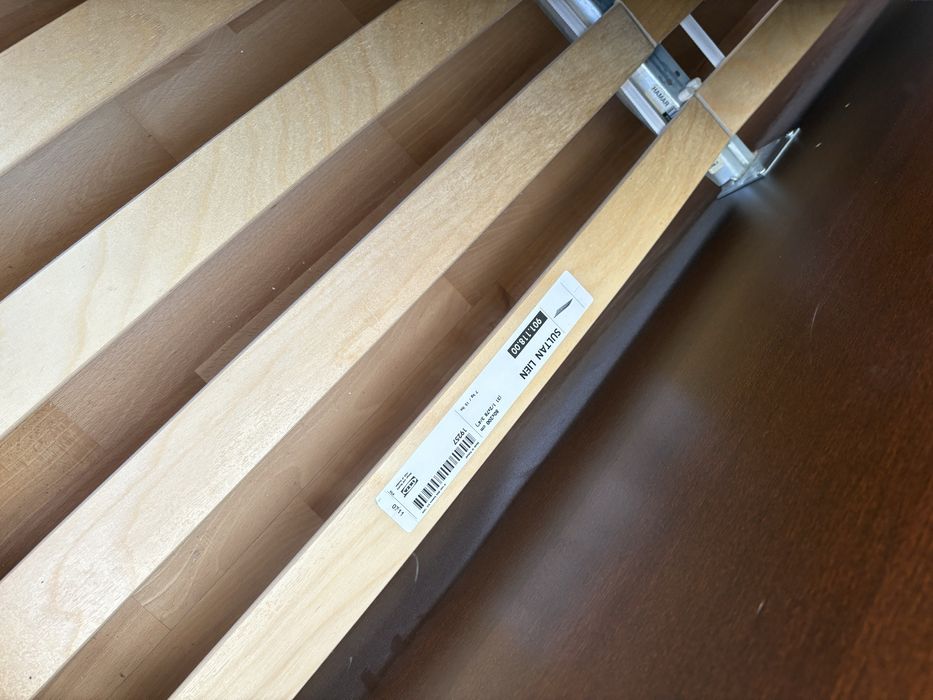 Łóżko Ikea Malm 160x200 z materacem i stolikami nocnymi