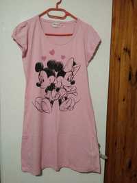 Sukienka koszulka t-shirt Disney z Mini i Miki Mouse, z sercami M