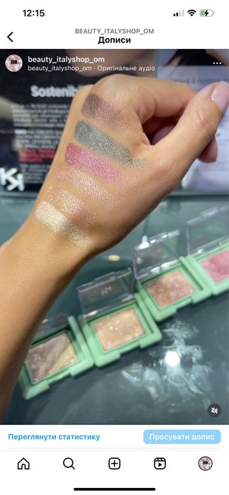 Тіні, хайлайтер, румяна кіко