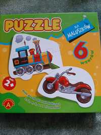 Pojazdy puzzle 6 wzorów