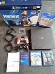 PlayStation 4 Pro 4K 1TB + 2 pady + 2 gry + komplet okablowania
