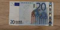 Oryginalny banknot 20 euro