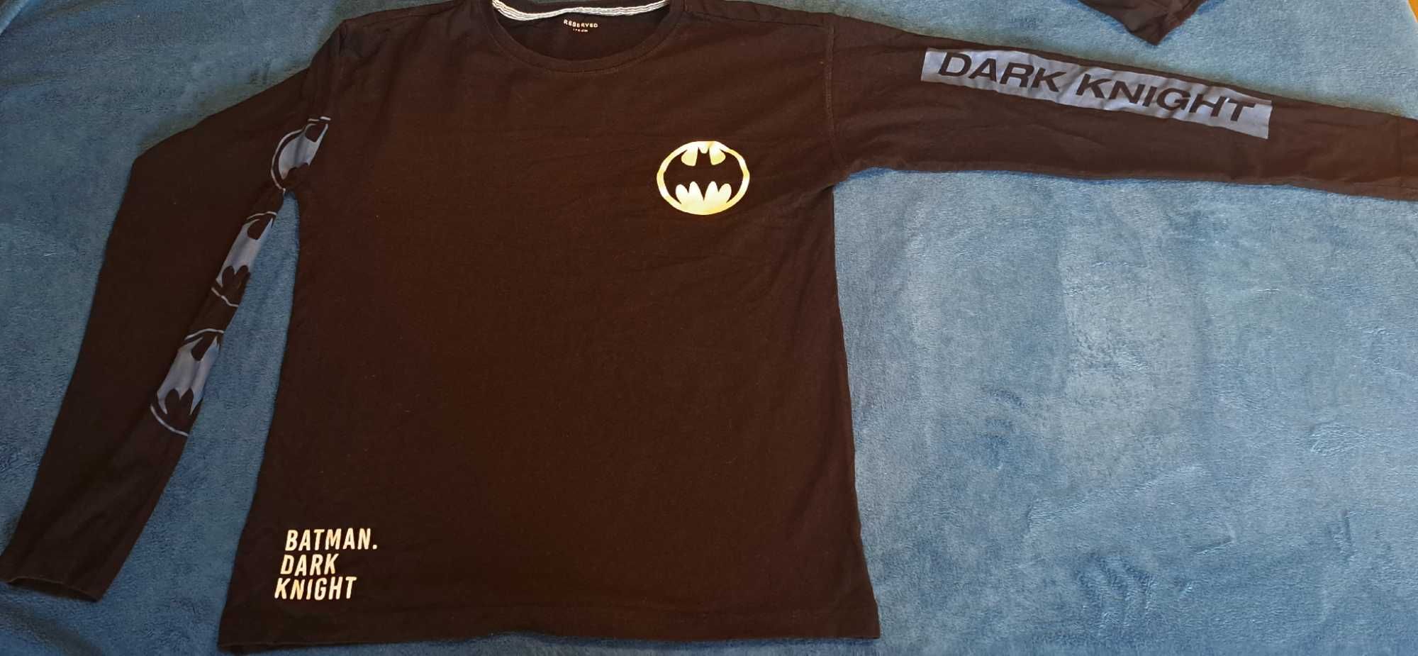 Bluzka cienka T-shirt długi rękaw Reserved 170 Batman