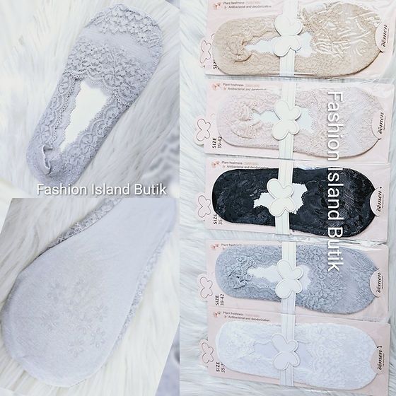 Koronkowe skarpetki stopki