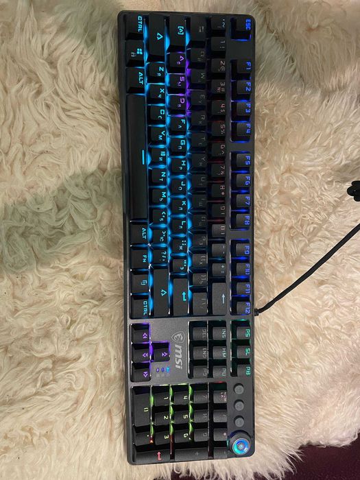 Клавиатура MSI FORGE GK310 , RED SWITCHES , 2 штуки