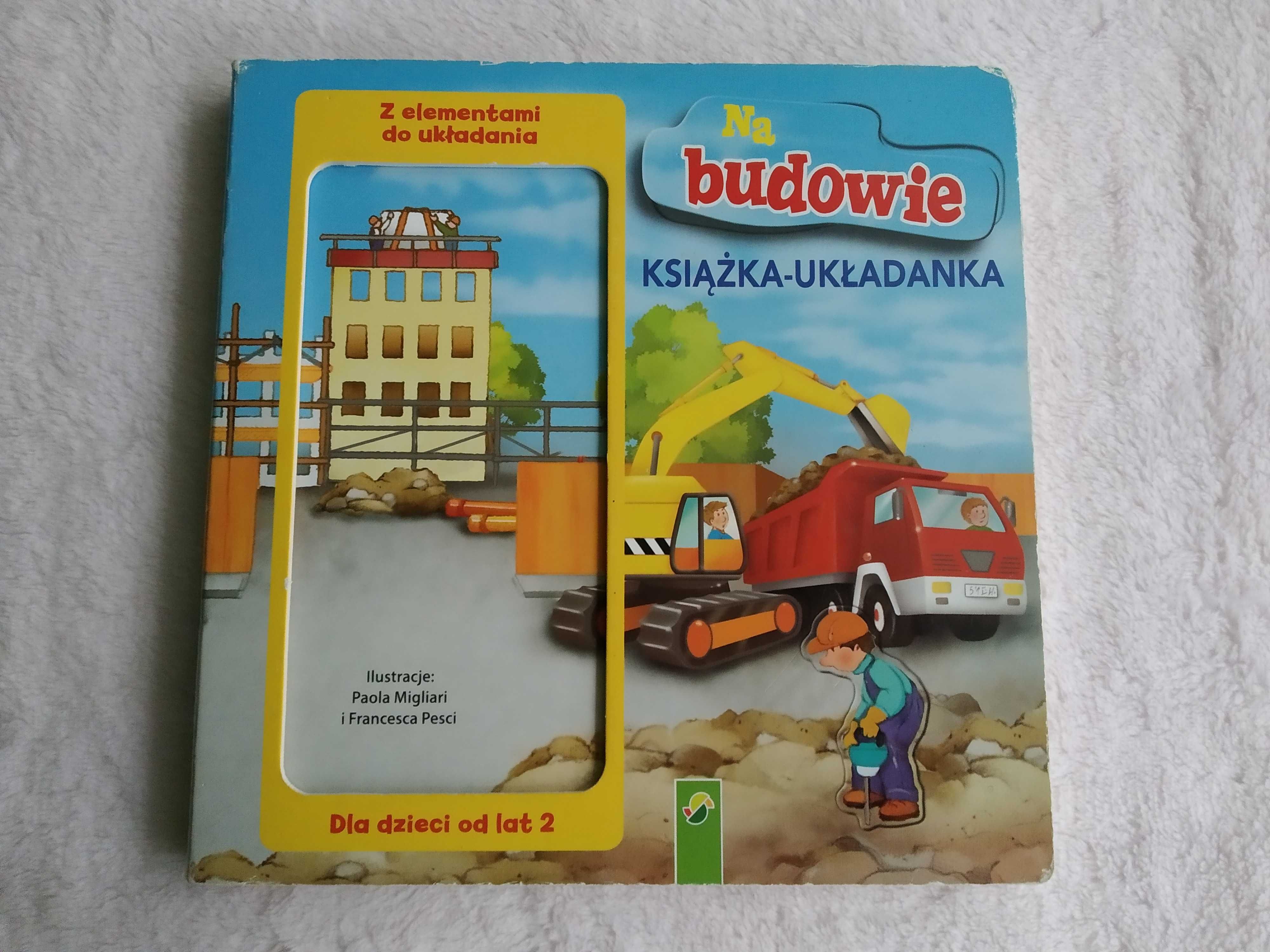 Książeczka dla dziecka Książka- układanka Na budowie