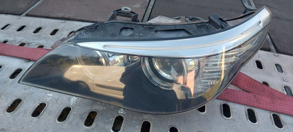 Lampa lewa przod przednia bmw e60 e61 lift xenon nie skretna