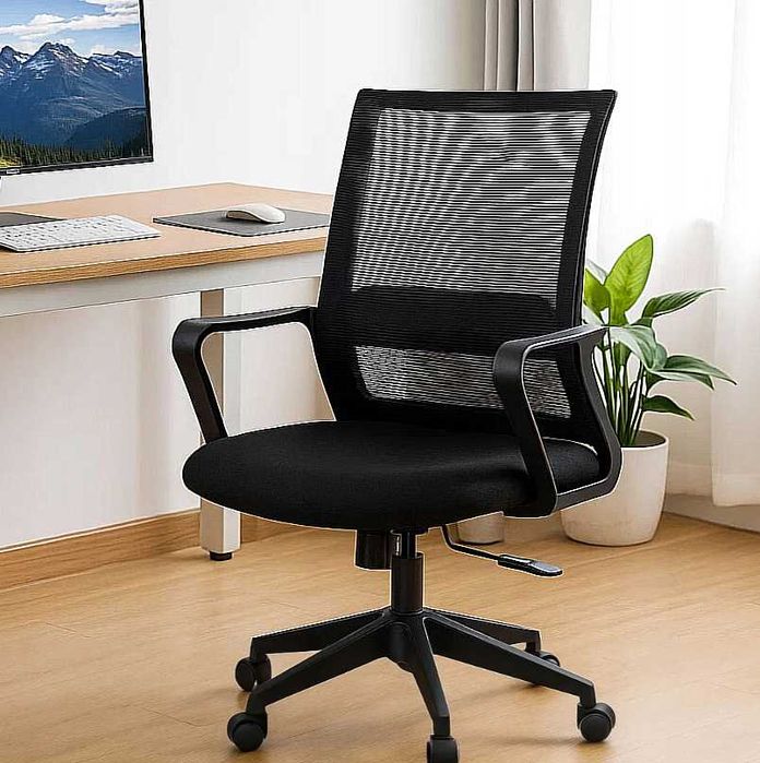 NOWY Fotel Obrotowy Do Biurka Ergonomiczne Krzesło Biurowe Siateczkowe