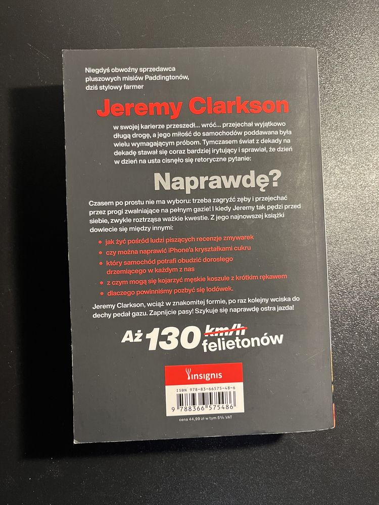 Książka Jeremy Clarkson “Clarkson naprawdę?”