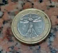 Moeda de 1 euro de Leonardo da vinci  ano 2002.