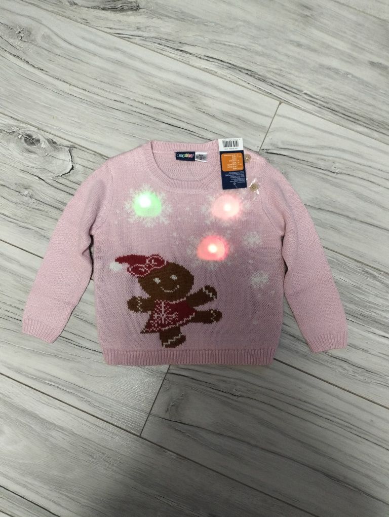 Sweterek świąteczny świecący Lupilu