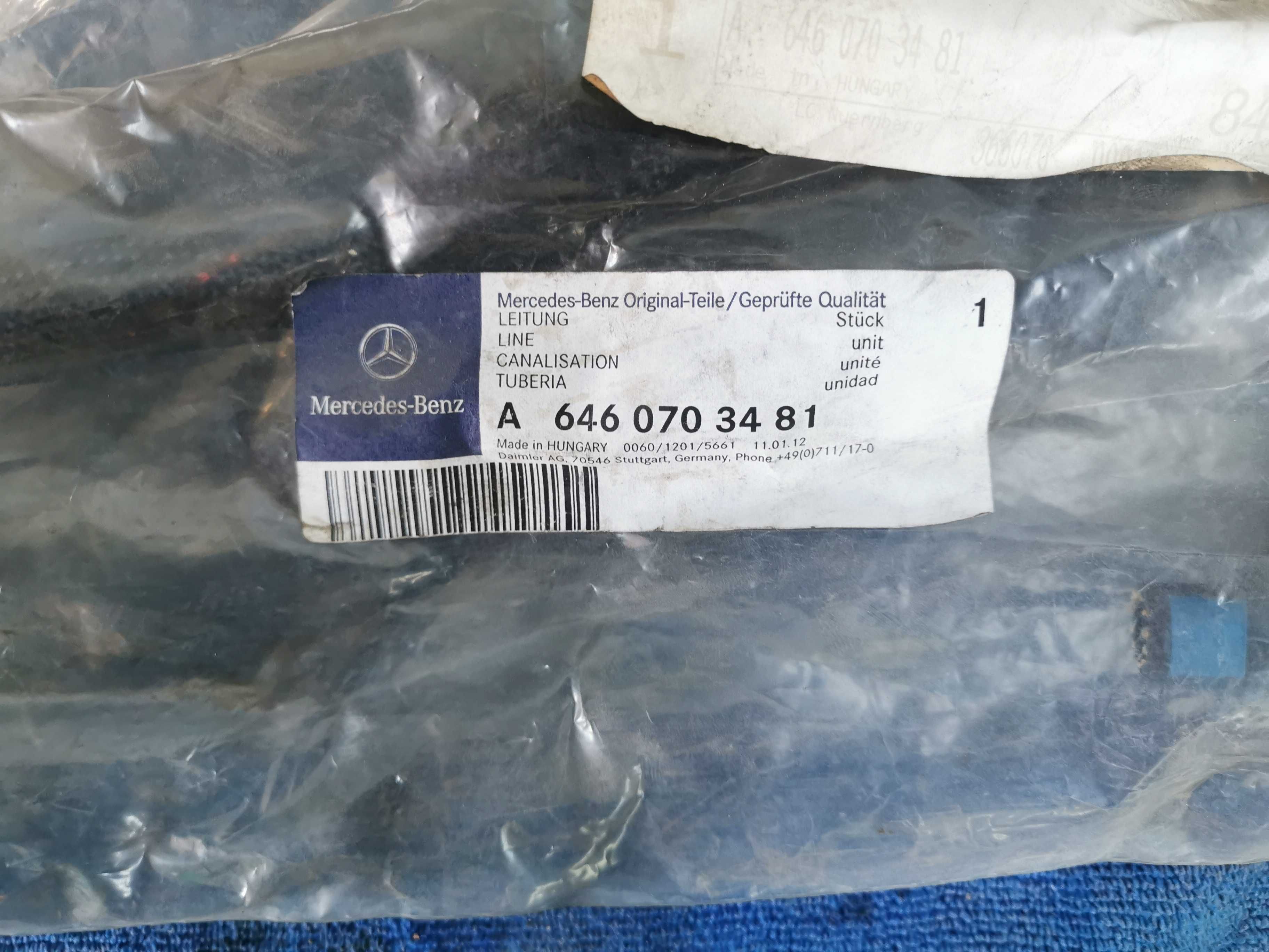 Przewód filtra paliwa gumowy Mercedes W203 W211 2,2CDI NOWY