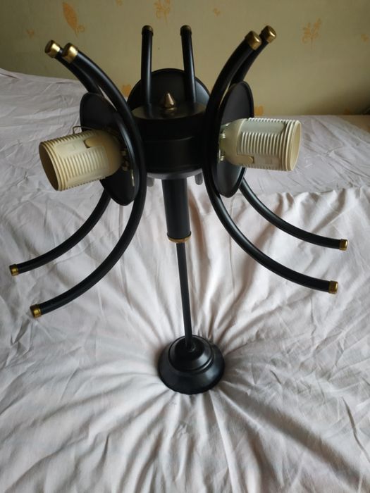 ŻYRANDOL lampa oświetlenie klosze PRL vintage retro