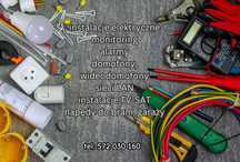 usługi elektryka, monitoring, alarmy, domofony, bramy, TV SAT