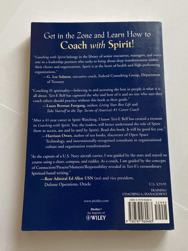 Książka w jezyku angielskim Teri-E Belf Coaching With Spirit