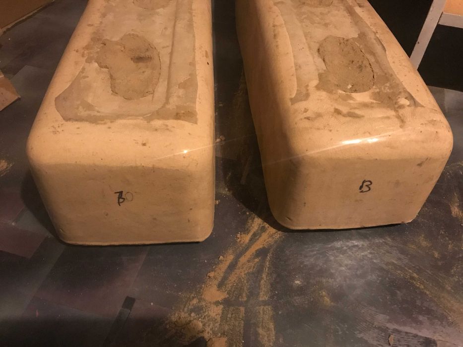 Nogi pieca kaflowego 54cm 2 szt.