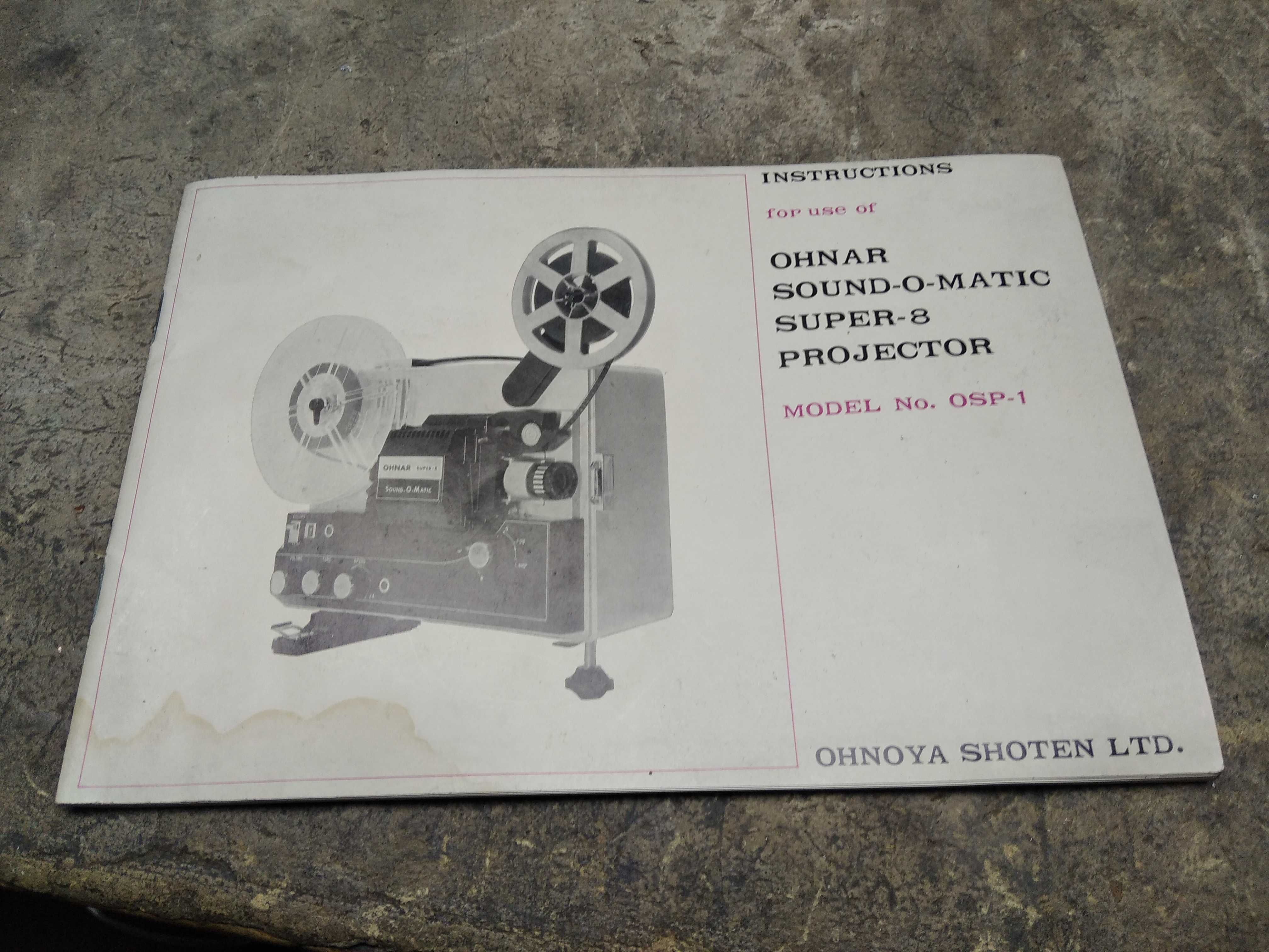 Projector de Cinema Ohnar Super 8 Model No. OSP-1