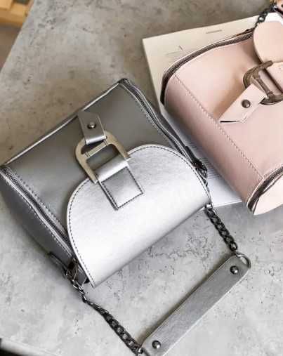 Сумка / стильна модна сумка ,брендова колір срібло