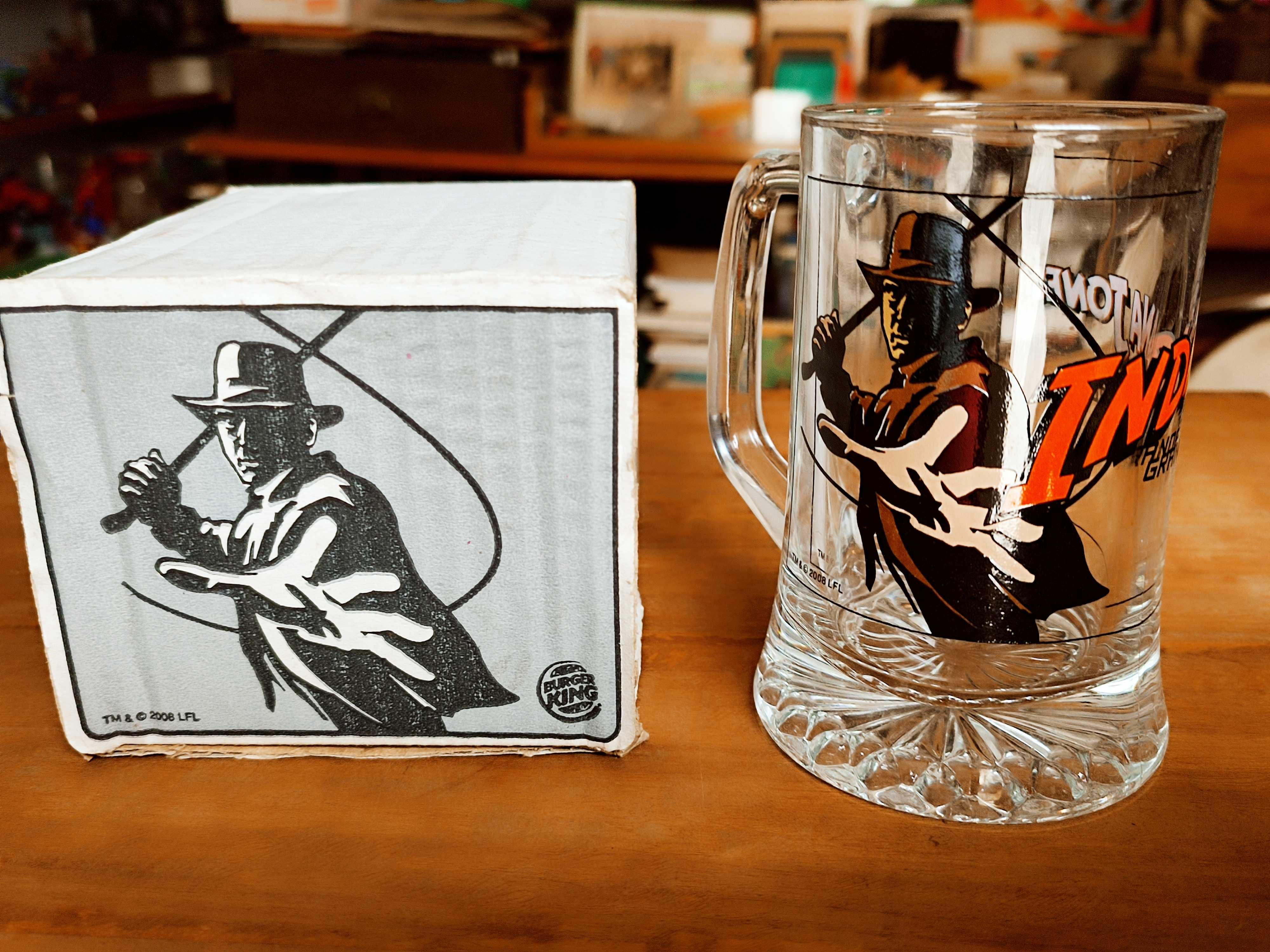 Caneca Indiana Jones e a Grande Cruzada - Campanha Burger King 2008