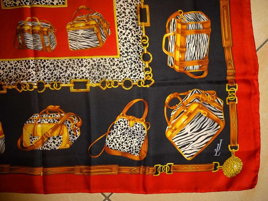 JAMMERS & LEUFGEN Reine Seide jedwabna chusta apaszka Torebki