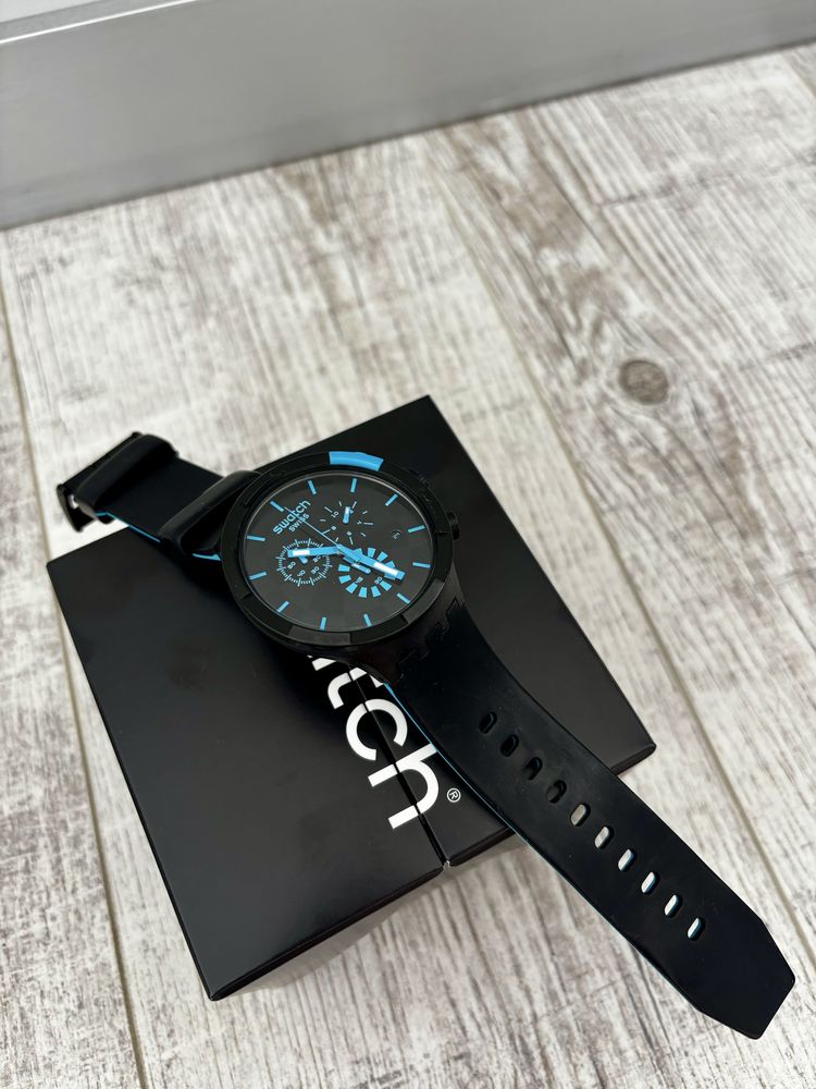 Годинник Swatch checkpoint blue