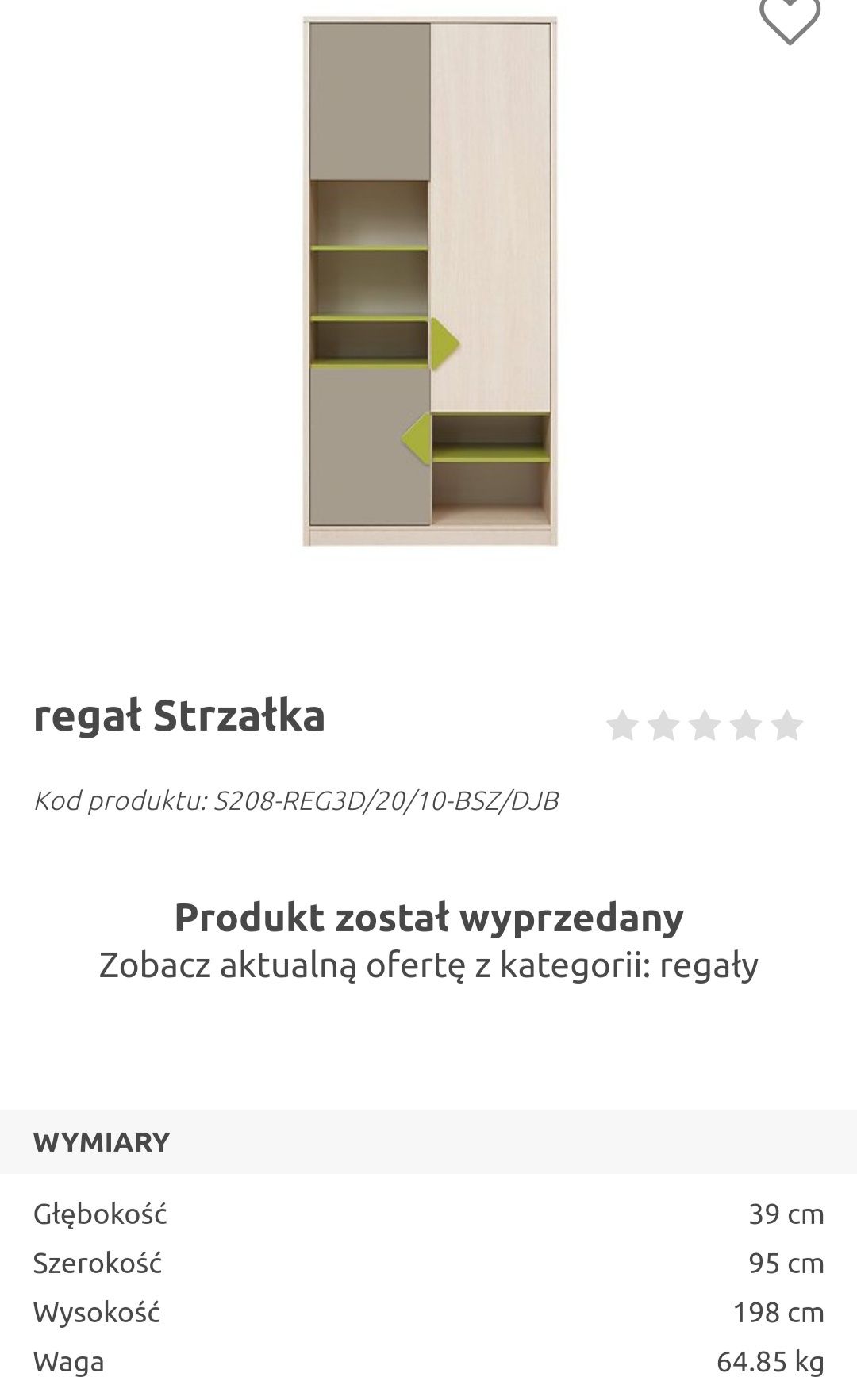 Zestaw mebli Strzałka BRW