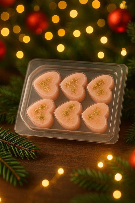 Wosk sojowy do kominka – serduszka 6 szt., 35 g