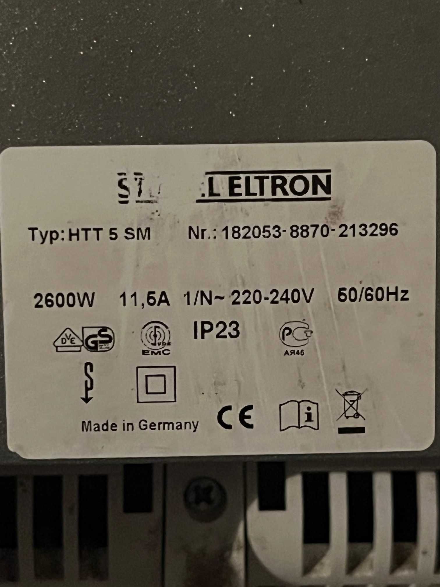 Suszarka do rąk automatyczna Stiebel Eltron HTT 5 SM antracyt