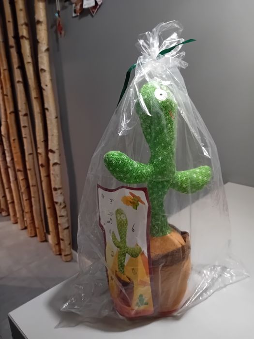 Gadający kaktus śpiewa tańczy powtarza wszystko zabawka Nowa