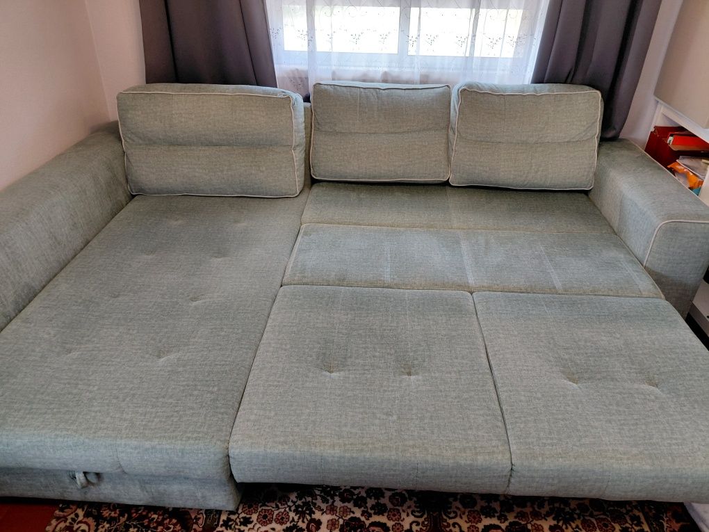 Sofa cama com chaise longe