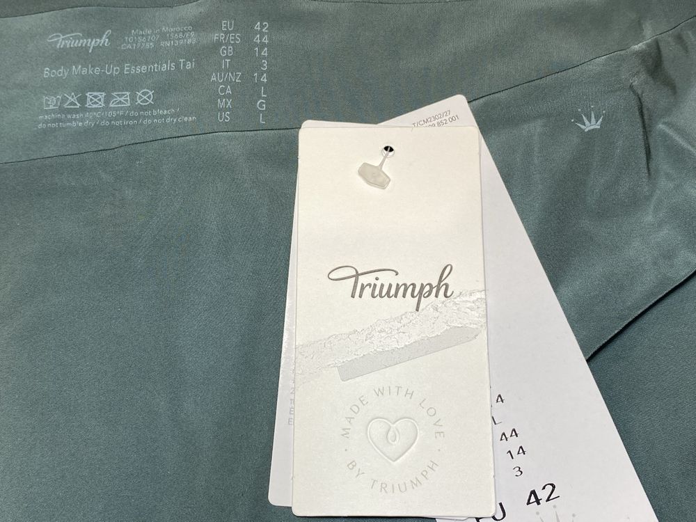 Majtki bezszwowe Triumph Body Make-Up Essentials Tai,42/XL,logo-zielon