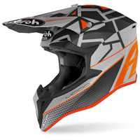 Kask cross quad Airoh Wraap Mood Orange Matt