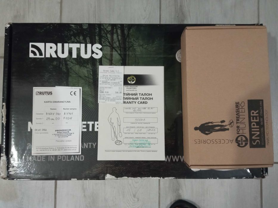 Wykrywacz Rutus Atrex Pro + Tuning + Akcesoria